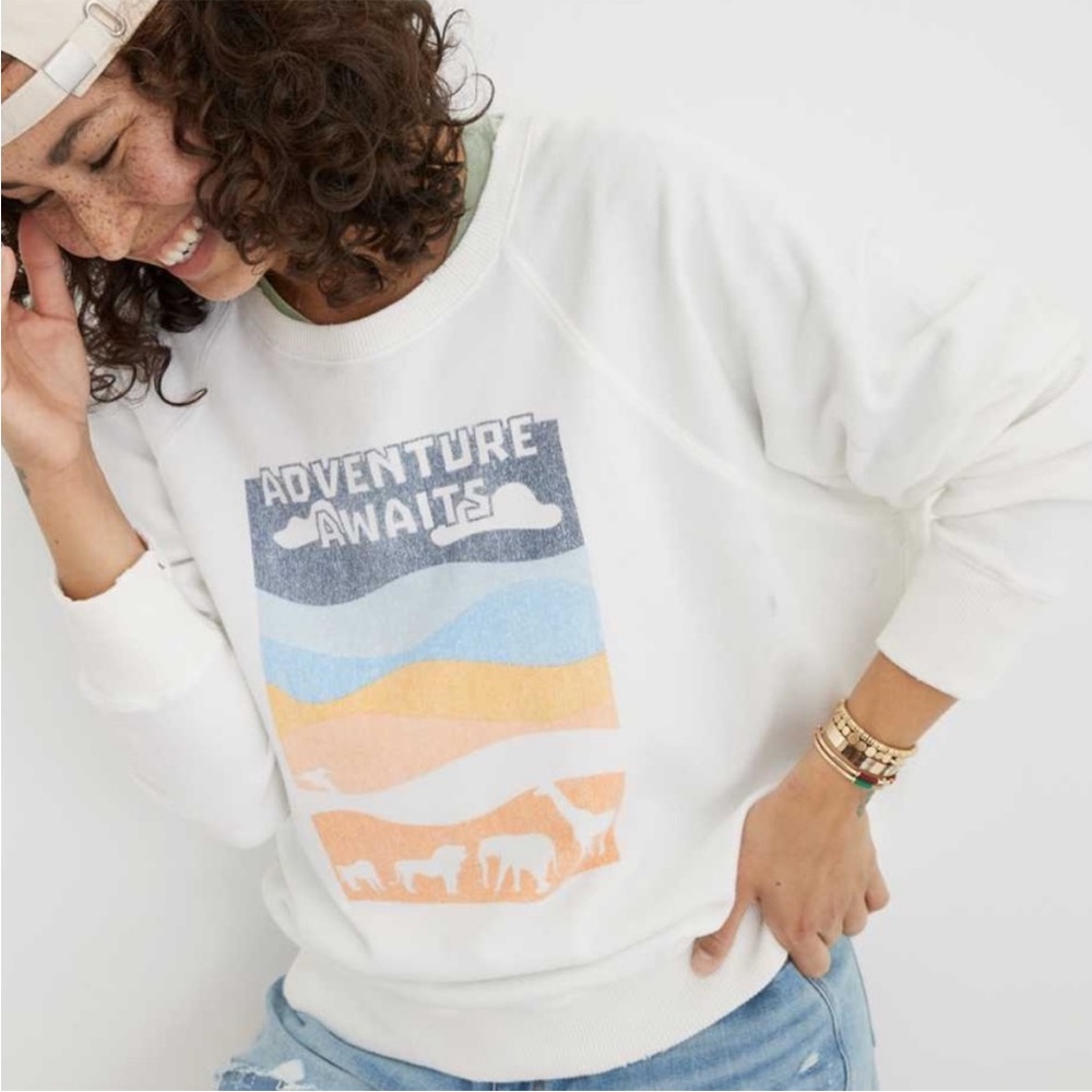 Aerie | Vintage Crew | Sweatshirt | Adventure Awaits